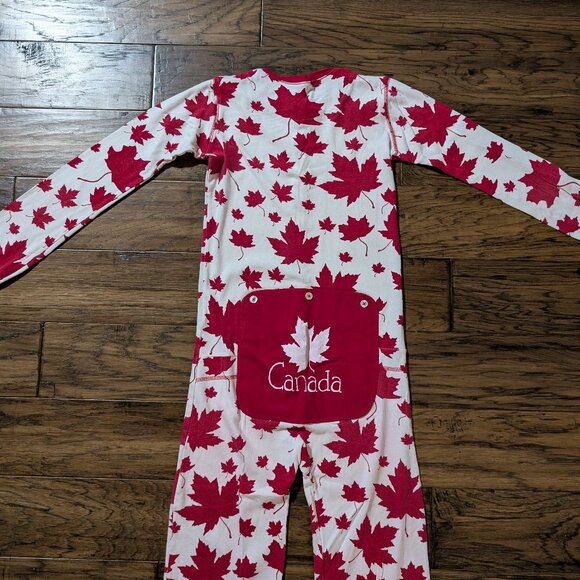 Kids Hatley little Blue House onesie union suit pajamas Canada red size 14 - Picture 2 of 16